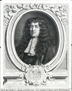 Francois-Michel Le Tellier (1643-1715) Marqués de Louvois, grabado por Jacques van Schuppen, 1666 de Claude Lefebvre